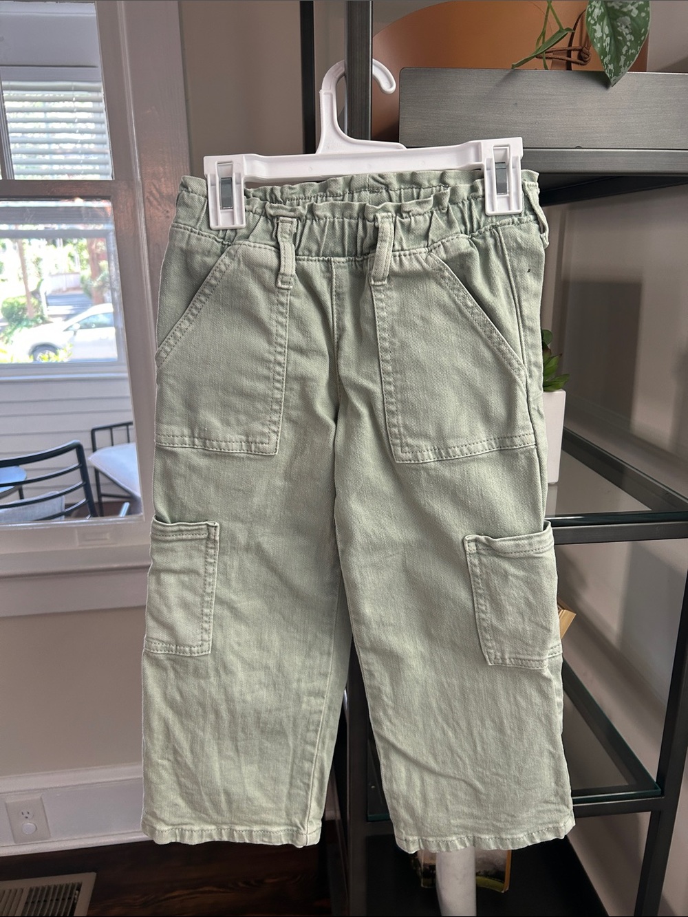Cat & Jack Light Sage Green Cargo Jeans